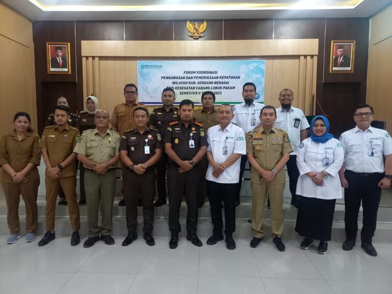 Kegiatan Pelaksanaan Forum Koordinasi Pengawasan dan Pemeriksaan Kepatuhan Peserta BPJS Tingkat Kabupaten Serdang Bedagai